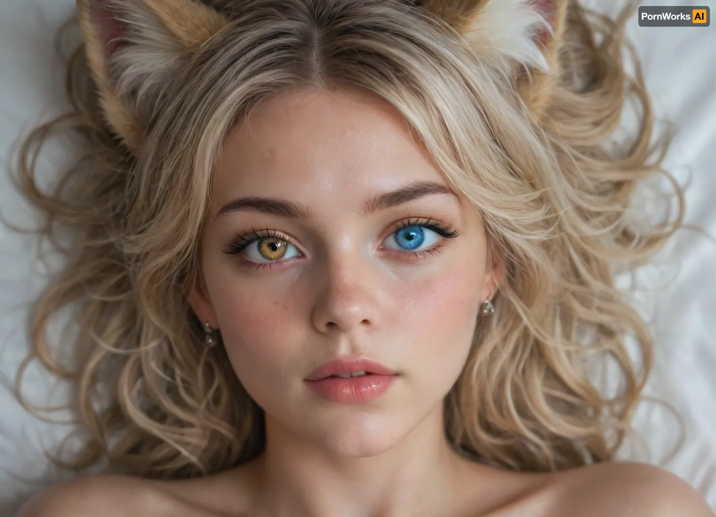 Ragazza incantata: un solo simmetrico negli occhi delle fae ad alta risoluzione