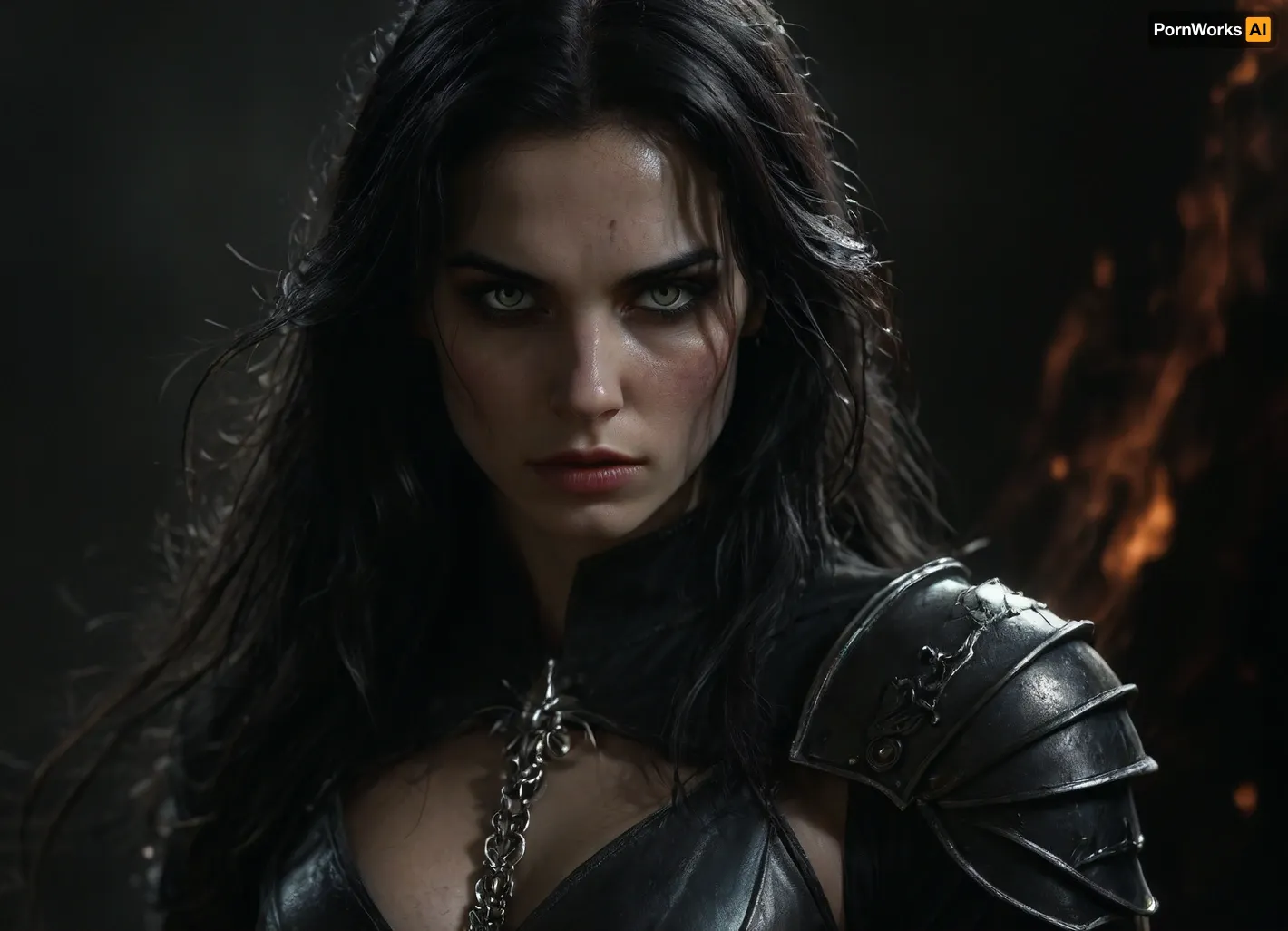 She is a striking and formidable presence, a woman forged by battle, bound by pacts, and driven by vengeance. At 40 years old, she carries the air of someone who has stared down both mortal threats and unknowable powers. Her steely grey eyes are sharp and unreadable, set into a face of fair skin weathered by war and lit by quiet intensity. Her black hair is swept back with disciplined care lending a dignified edge to her otherwise grim demeanor.

Her form is clad in dark half-plate armor, functional yet marked with faint, arcane etchings that seem to shift subtly in the light. Slung across her back is a large shield emblazoned with a phoenix, a symbol of burning judgment, resurrection, and undying purpose.

At her hip rests Dragonclaw, a masterfully forged silvered rapier. Its blade gleams with moonlit sharpness, able to pierce both flesh and the unnatural. The hilt is fashioned like a dragon’s talon clenching a garnet that pulses faintly with eldritch energy — a perfect synthesis of elegance, danger, and arcane force.

Once a duelist of the College of Swords, she fought with style, precision, and a flair that masked deeper wounds. But performance gave way to desperation when she sought out forbidden power — and found her.

Her warlock patron is a dark, mysterious lady known only in shadows and fragments. She speaks in riddles, in lullabies turned unsettling, her voice like silk over razors. Her presence is cloaked in moonless night, veiled in illusions and dreams. She never shows her true face — only silhouettes, shifting masks, or reflections in still water. Whether out of mercy, pride, or a deeper game, she does not know. But her unseen eyes are always on her. Her gifts are potent — fire that does not burn, whispers that carry through silence, and truths that twist like blades.

Years later, when betrayal seared what remained of her idealism, she took the Oath of Vengeance. She no longer believes in mercy for the wicked, only the pursuit of justice, unflinching and absolute. Now, every strike of her blade carries not just skill, but wrath, hers, the divine’s, and perhaps her patrons.

She is not a hero, nor a villain. She is a reckoning. A blade guided by shadowed hands, a woman driven by purpose and haunted by beauty she will never see unveiled. Where she walks, silver flashes, fire flickers, and justice, one way or another, is done.

realistic detailed face, realistic detailed hair, realistic detailed body, realistic detailed skin, random view angle, random pose, detailxl, hkstyle, <lora:dark:1>, <lora:add-detail-xl:1.5>, <lora:style_lora_realis:.5>, <lora:hkstyleV5:.8>
