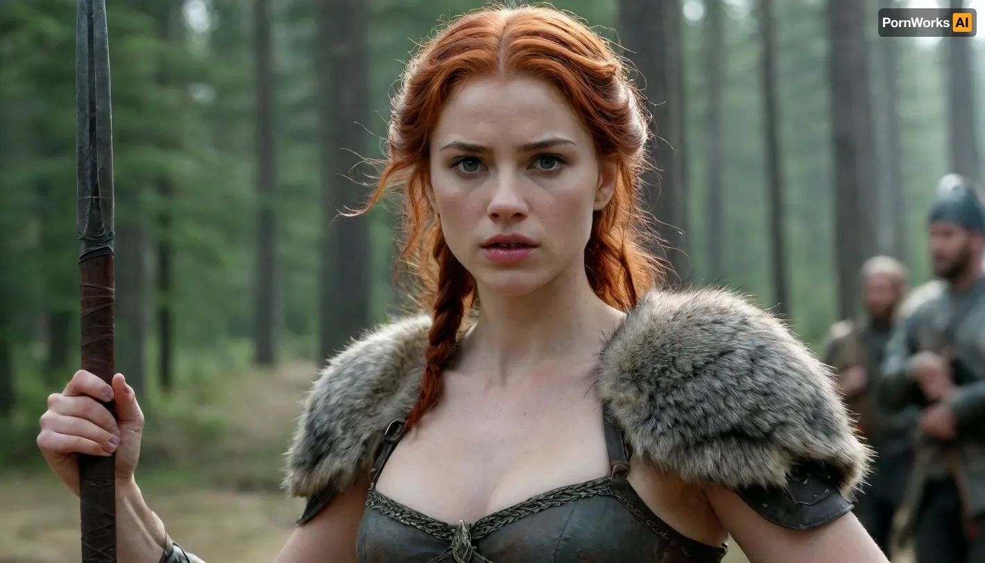 a beautiful woman, adult, coquettish, elaborate, aroused, natural skin, elaborate-aroused-style, thin, flat-chest, rotes haar, Heed the advice of these people, spear and sword we will give you. Here stands a good warrior woman, sworn to steadfastly guard this territory. Prepare, rein in the wolf, believing that flight is the gravest sin. Fight, enemy who strikes. Hold, never give up. I will die. Come, swing the wolves to war. Escape freely across the ford. Only fate will decide who will master this battlefield. Prepare yourselves, believing that flight is the gravest sin. The harder your thoughts become, the sharper your heart, the greater your courage, the less your strength fades., Natural lighting, cinematic, Parallax, #©KITTYART





















#©KITTYART