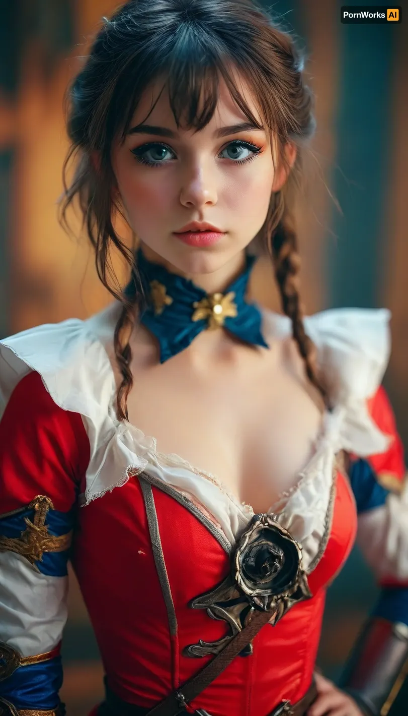 Petite 18-year-old cosplayer girl, full-length, erotic cosplay, <lora:MJ52:.8>