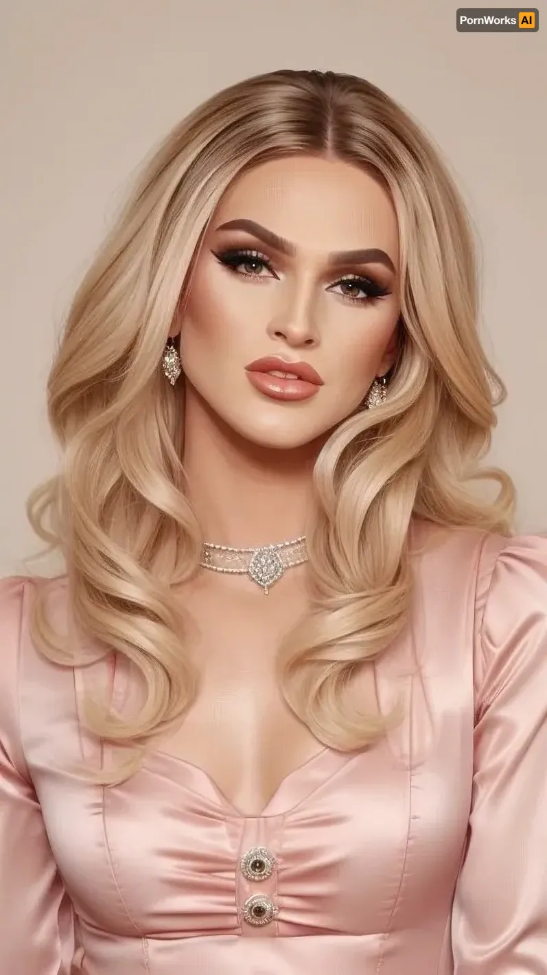 Man that has been heavily feminized and bimbofied., <lora:Femboy_Face:.8>