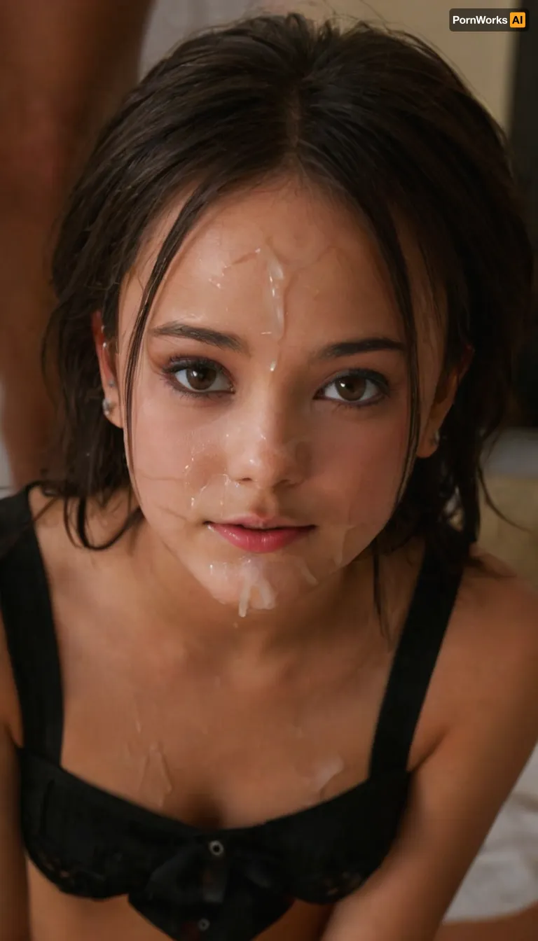 petite student, Slim, ripped revealing clothes, goth, Small tits, (full body view), Tinymodel, young, schoolgirl, (18), years old, perfect face, dark brown eyes, cute, closeup, petite body, smokey eyes, full body photo, beautiful face, (Ultra detailed skin:1.5), (ultra high resolution:1.5), bukkake, woman, cum, on, face, alizeeXL, <lora:MS_Real_XL_Bukkake:.8>, <lora:JustCum:.8>, <lora:alizeeXL:.8>