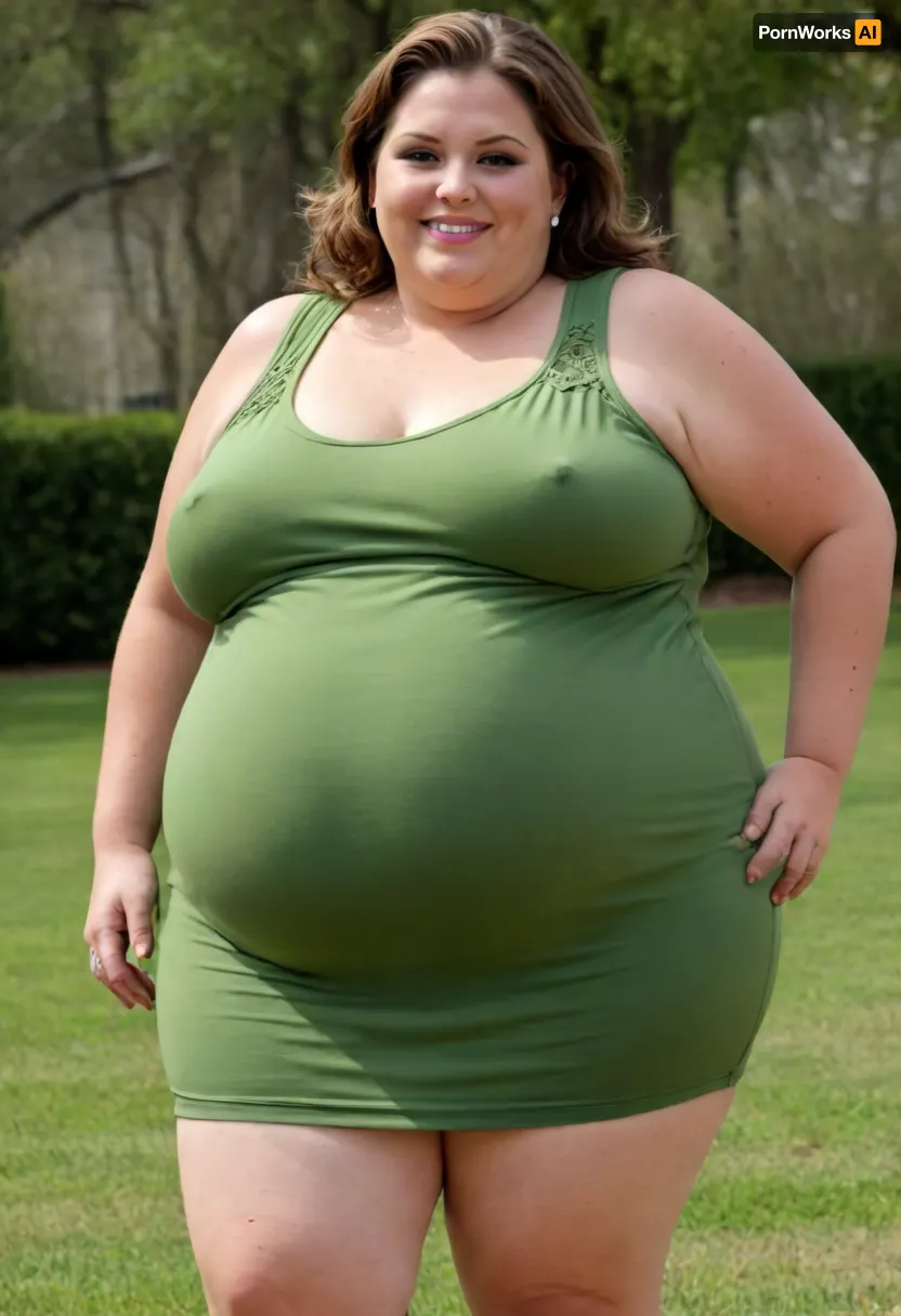 45° sideview, Full body shot, Sunny summer day, bright sunny day, (obese:1.3), The fat ssbbw mature milf 60 is walking on the lawn, green lawn, stark naked body, chubby milf, braless, hard nipples, black tight transparent sleeveless black sundress, medium very saggy tits, plump waist, plump pubis, light brunette hair with highlights, bobcut hair, big eyes, happy smile, nip slip, (high quality:2), Wearing, clothes, that, make, sense, with, Braless>, <lora:bralessSDXL_v1_00022:.8>, bottomheavy, big, ass, huge, gigantic, thick, thighs, massive, <lora:bottomheavy_v1_sdxl_tags:.8>