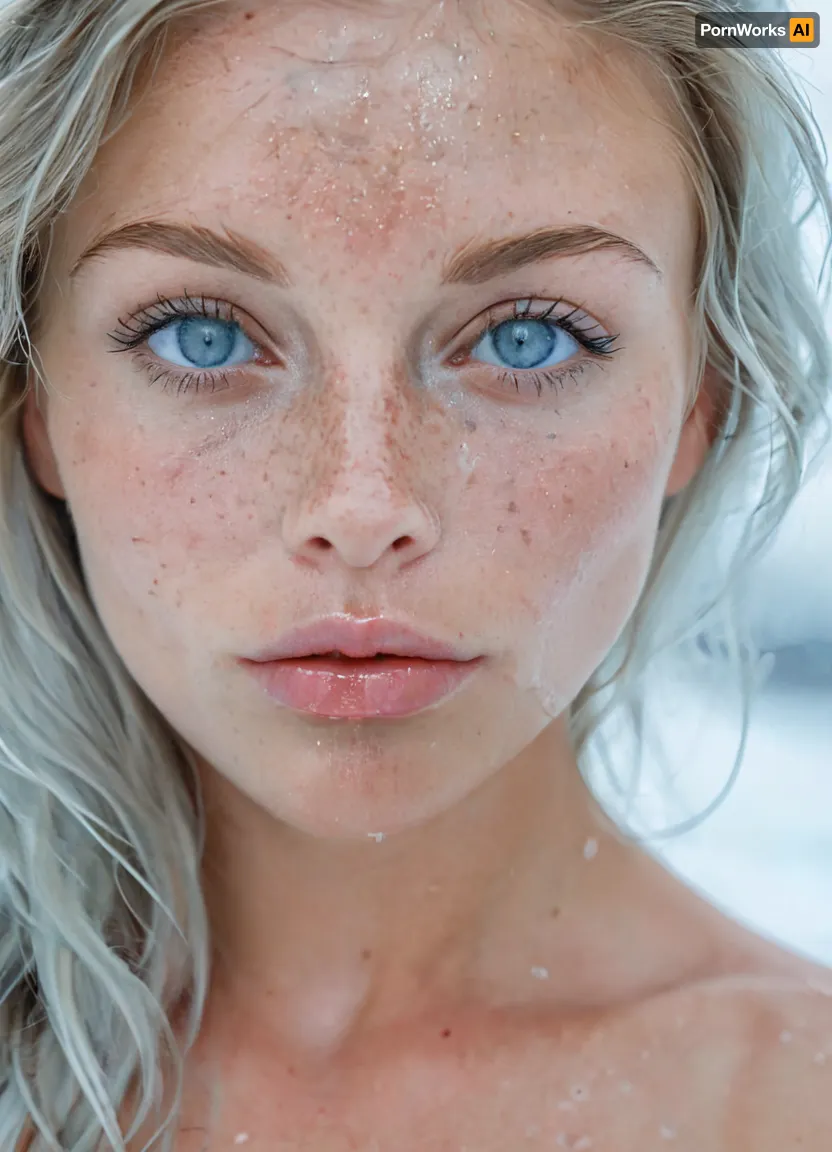 (masterpiece, best quality, photorealistic, ultra-detailed, highres, soft lighting), 1girl, flawless breathtaking petite 28 year old irish nude influencer, narrow waist, glistening skin, blue and grey colored mesmerizing eyes, perfect face, smooth silky long hair, tanned skin, no tan lines, realistic detailed eyes, realistic detailed face, realistic detailed tan skin, freckles, professional color correction, close-up portrait, no tattoos, wearing sheer lip gloss, soft backlight, close up on face, <lora:add-detail-xl:.5>, <lora:xl_more_art-full_v1:.6>, <lora:SDXL_BetterFaces-LoRA_v1:.8>, <lora:MJ52:.8>