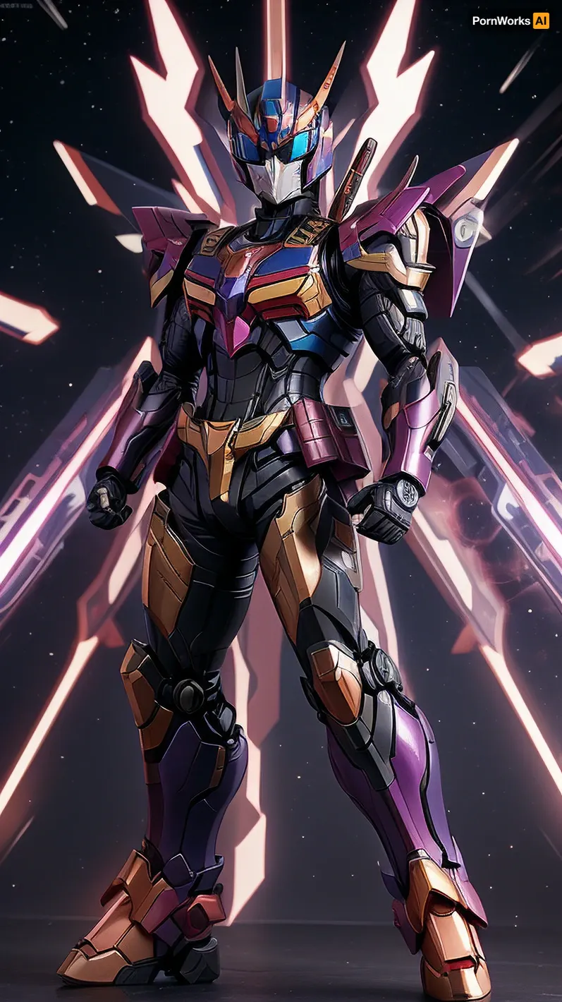 kamen rider build + infinite justice gundam. fusion. Strong body. Hd.4k.