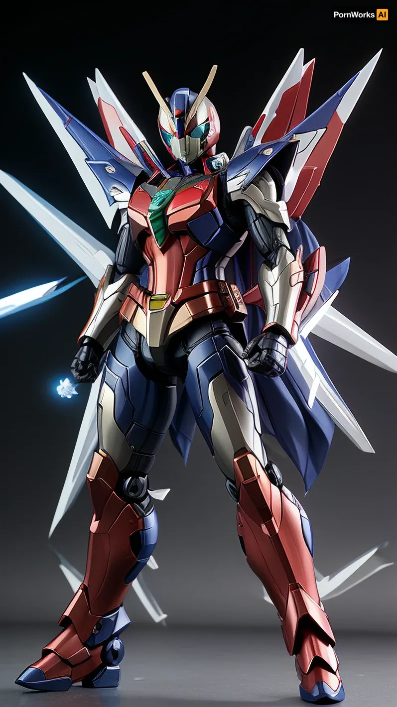 kamen rider kabuto + strike freedom gundam. fusion. Strong body. Hd.4k.