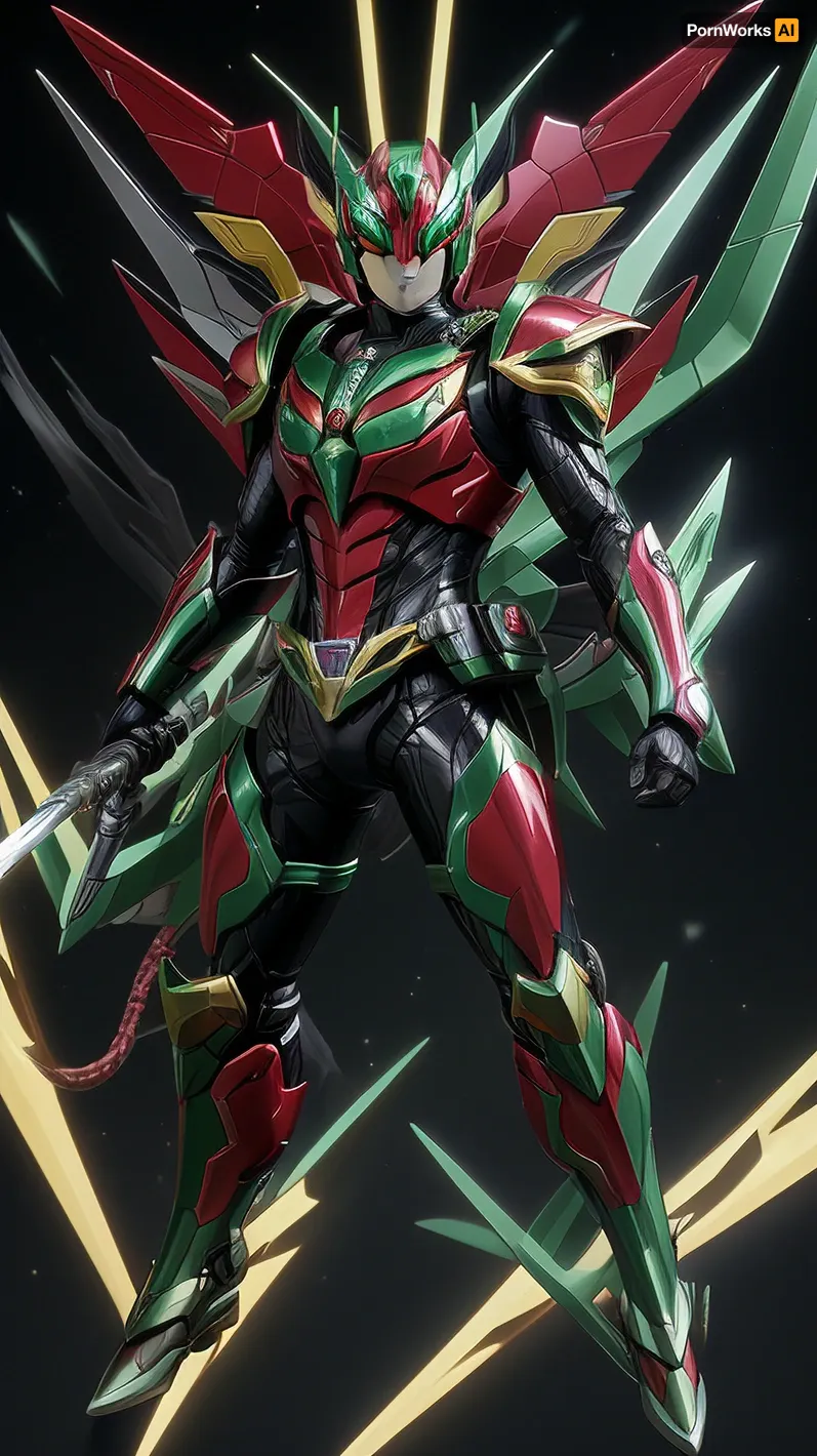 kamen rider ryuki + Rayquaza. fusion. Pokemon mode. Strong body. Hd.4k.