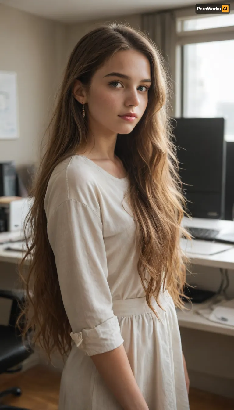 1 girl solo, (young girl:1.6), ((standing in office)), (very long hair), detailed face, (high contrast:1.3), (natural skin texture, hyper-realism, soft light, sharp), (freckles:.2), Canon EOS 5D Mark III, bokeh, <lora:ahegao_mr_chrisma:2>, <lora:cfg_scale_boost:2>