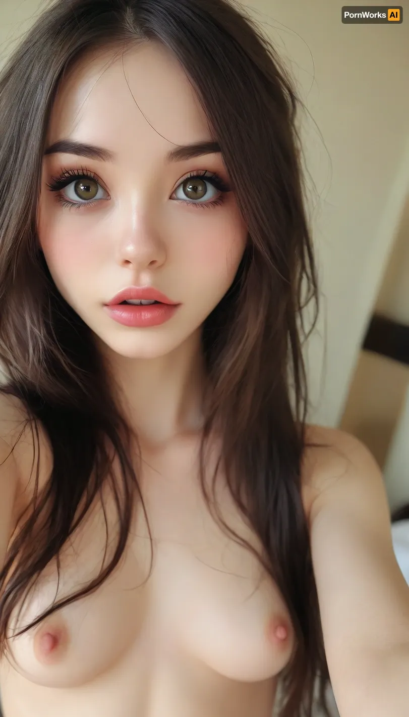 (Selfie:1.8), (from above:1.6), (Extremely long hair:1.3), (petite student), cute, Slim, ripped revealing clothes, ((erect nipples)), goth, tits, full body view, (((very Tiny young model))), (((young, topless))), 18 years old, (toung:1.7), (perfect small cute face), perfect detailed eyes, ((close-up)), small petite body, full body photo, beautiful small cute face, (Ultra detailed skin:1.5), (ultra high resolution:1.5), ((((slender body)))), (very skinny:1.4), ((narrow waist)), limoon, kawaii, makeup, (((very long big thick eyelashes))), <lora:MJ52:.5>, <lora:SDXL_LiMoon_v1:2>, <lora:KawaiiMakeupXLv2:2>, <lora:eGirls_XL_v1:2>