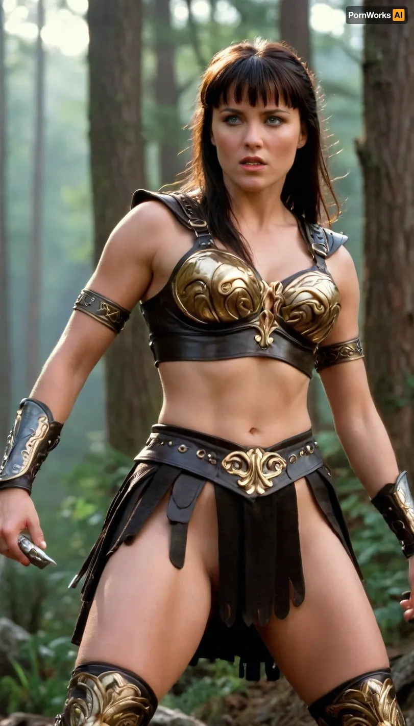 breathtaking Cinematic scene, hero view, Xena, warrior princess, action pose, nature, masterpiece, best quality, high quality, absurdress . award-winning, professional, highly detailed, <lora:xena_v0.0.1:1>