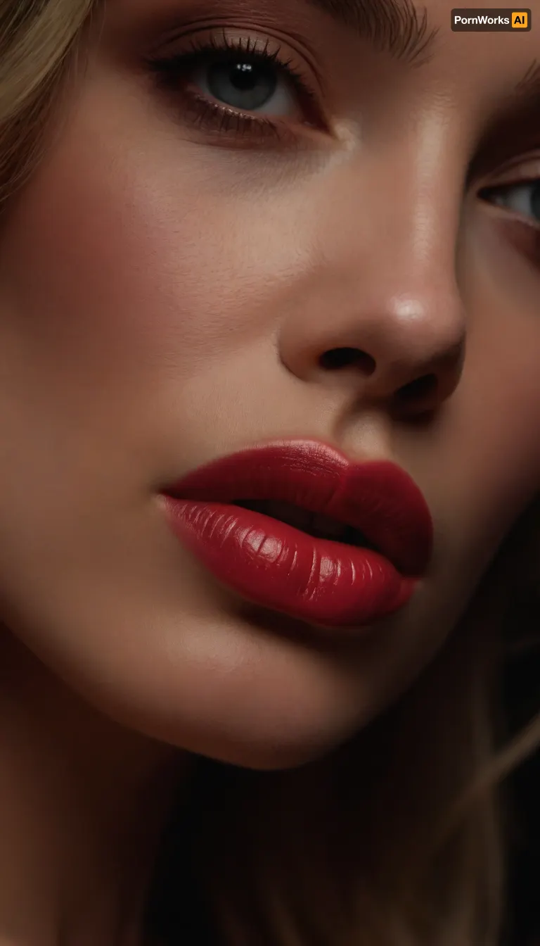 ziprealism, (full lips, soft pillowy lips, sensual lips, moist lips, sensual expression:1.6), (avant-garde experimental photography, ethereal lighting), (sharp focus on lips, extreme closeup), (sharp contrasting silhouette, profile, Dutch Angle:1.2), (shallow depth of field, soft bokeh, layered composition with subtle foreground)