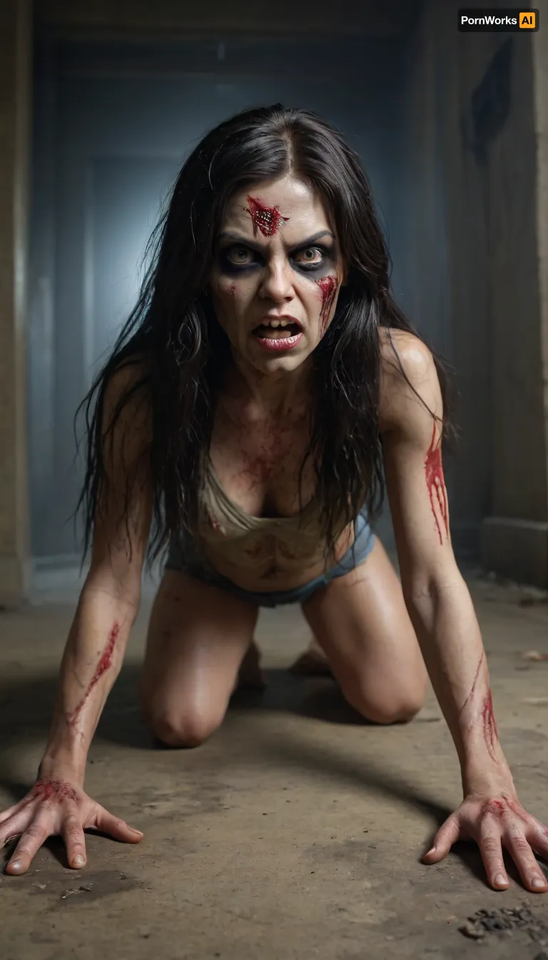 5000000010.229, zombie with long black hair crawling on the ground, iron maiden, hyper-realistic airbrush, coming from the underworld!!!!!!, mummy, dark, cryptocurrency, scary, crawling demon, terrifying, professional avatar picture