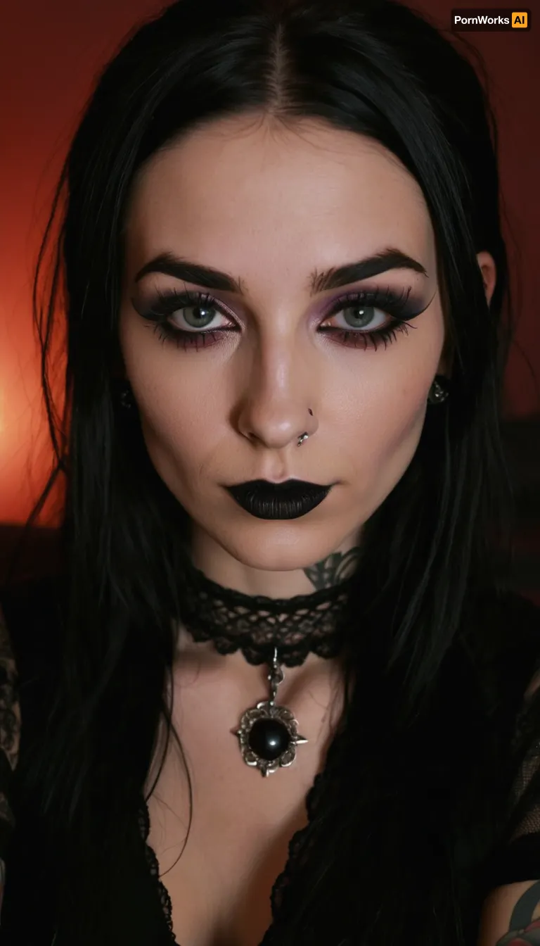 extremely beautiful and slender 25 year old goth cumbucket with big tits lying on the bed after a wild party, a gallon of thick cum has recently been poured over all of her body and face, lovely eyes, cute eyes, sexy eyes, sweet eyes, cute smile, full body portrait, tack sharp, ultra realistic, artsy, (skinny face), (long face), (long skinny nose), ((dark goth makeup)), lots of tattoos