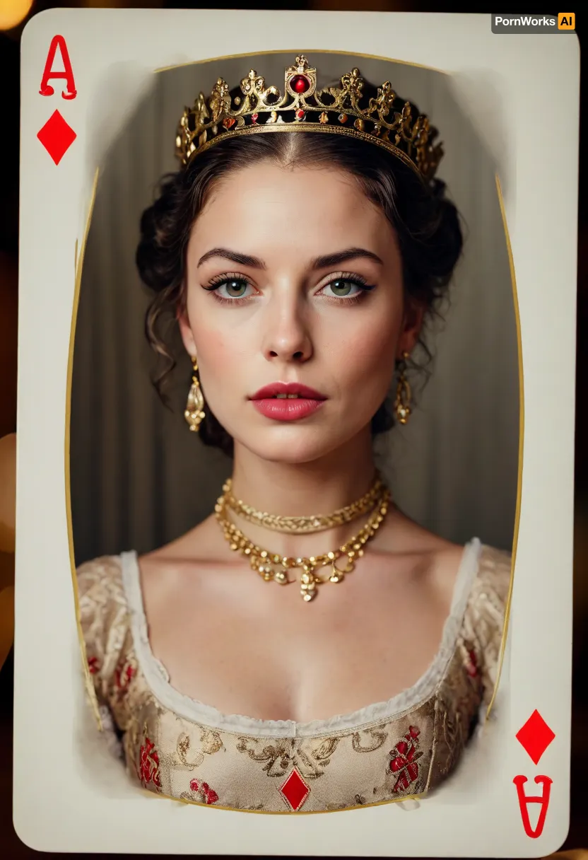 Playing cards queen, raw, lighting, overexposed, harsh, flash, <lora:Rawfully Stylish v0.2_epoch_20:.8>, <lora:MJ52:.8>