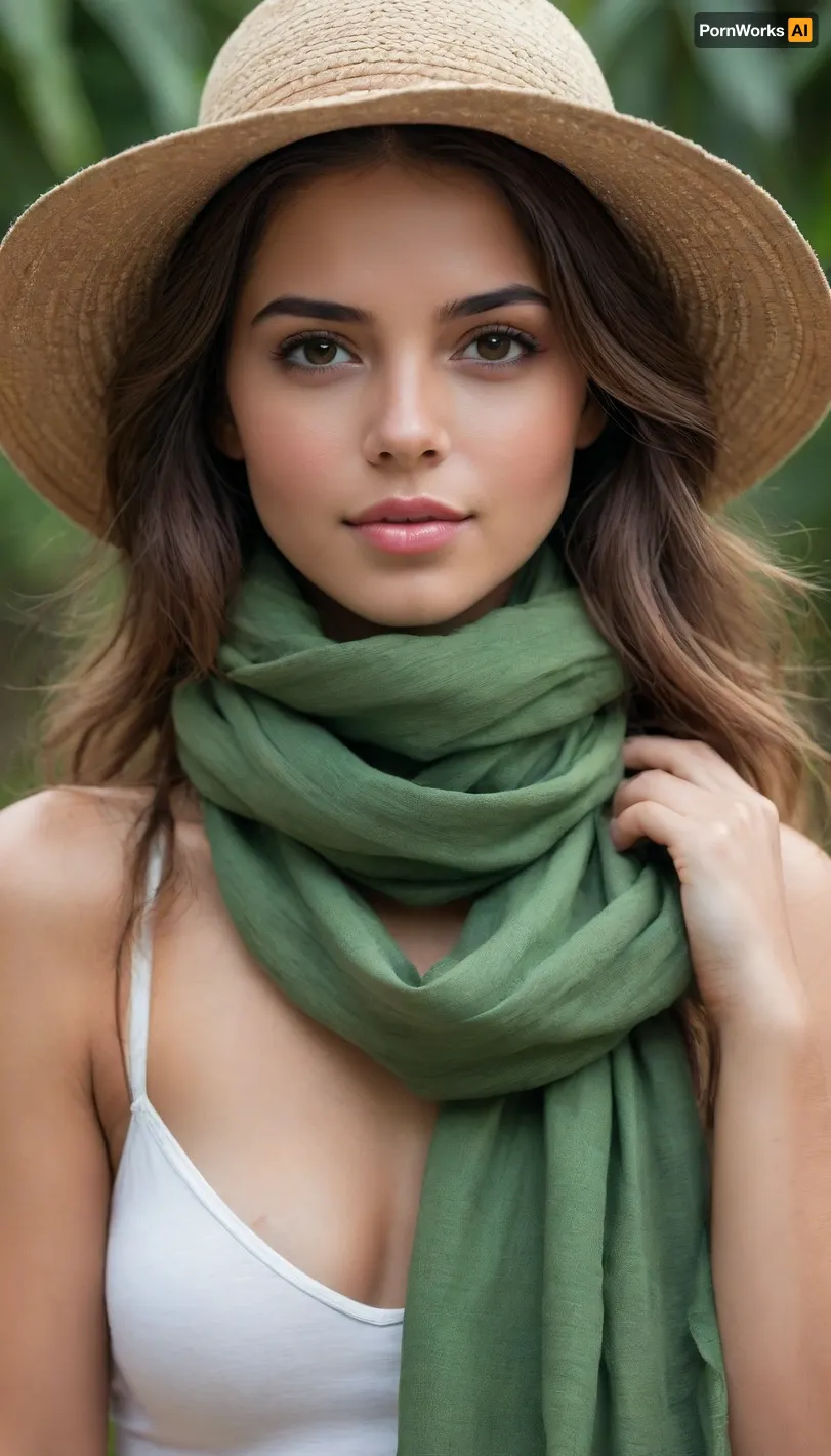 Arte fotográfico de alta calidad, con un enfoque en la estética natural y la belleza del cuerpo humano. La imagen debe transmitir una sensación de paz y autenticidad, con tonos cálidos y detalles realistas.

fullbody of a person wearing a hat and a scarf, a portrait by Hannah Tompkins, flickr, process art, peruvian looking, ivan bolivian, wearing inka clothes

Crea una imagen hiperrealista de una mujer joven con cabello marrón claro con tonos naranja, reflejando un brillo natural y textura detallada en ondas suaves y despeinadas. Sus ojos son verdes y expresivos, con una mirada cautivadora y reflejos de luz que aporten profundidad. Su piel es suave, con un tono cálido y natural, resaltada por una iluminación delicada que realza su belleza.

La mujer está en una playa tropical, rodeada de arena clara y agua cristalina de tonos turquesa. Detrás de ella, se pueden ver árboles verdes con hojas frondosas, creando un ambiente relajado y paradisíaco. La composición debe capturar la naturalidad de una fotografía espontánea, con una pose artística y fluida.

Su cuerpo está representado con un enfoque artístico, resaltando la armonía de sus formas de manera elegante y sutil. La iluminación debe ser suave y difusa, jugando con las sombras para mantener una sensación de intimidad y belleza natural. Su expresión es tranquila y confiada, transmitiendo una sensación de libertad y conexión con la naturaleza.