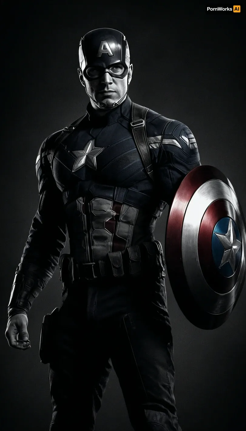 (((black and white drawing))), (no colors), captain america from the MARVEL universe, black background, (((full body view))), PEHighContrast, Simple, Background, high, Contrast, <lora:PE_HighContrastStyleV1:2>, <lora:dark:1.5>
