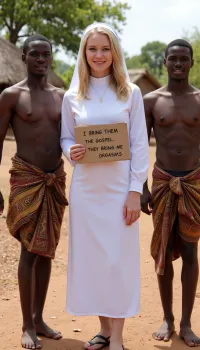 Whispers of divinity: in the heat of africa's heart, an unexpected union blooms