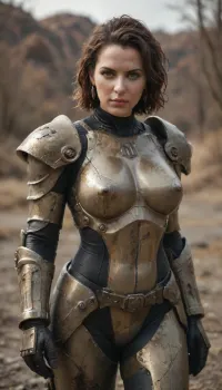 MILF, boobs, fallout power armor, in, the, style, of, fallout-power-armor, <lora:fallout-power-armor-sdxl-v1-000056:.8>