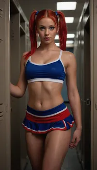 Hyper-realistic cheerleader seduction