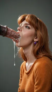 Daphne from Scooby-Doo, bending over, ScoobDoo equine cock, Scooby-Doo massive canine cock, aerial ejaculation, cum in mouth dripping