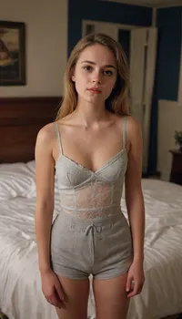 Your 23yo sister enters your bedroom at night. She is fully clothed. She is very cute. She is very drunk.