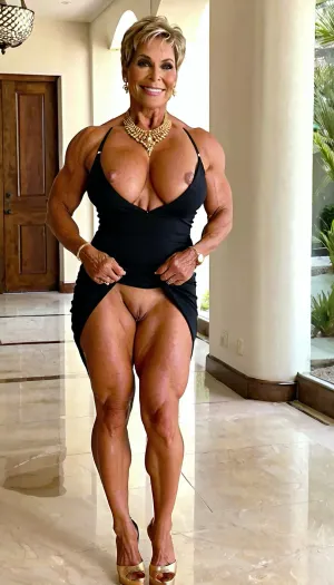 Der Gilf war ein professioneller Bodybuilder mit einem großen Lächeln und einem noch größeren Rack. Sie hatte seit Jahren Gewichte gehoben und ihre Muskeln wurden getönt und definiert. Ihre Haut war glatt und gebräunt, zeigt jede Zoll Muskelton unter