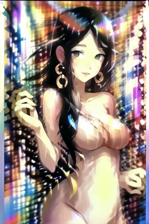 長い髪と完全な唇を持つ裸婦の女性の油絵は素晴らしいです, イノセントまだ官能的な外観は、女性の他の絵画とは区別します. 彼女の目は大きくて表情豊かで、彼女に無邪気なまだ官能的な外観を与えます。 彼女の