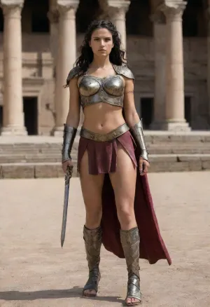 Livia's armor는 경기장에서 관심을 요구하는 눈에 띄는 특징이었습니다. 그것의 디자인은 다른 시대에서 성분을 결합하고, 우아한과 intimidating 둘 다 만들기. 헬멧은 그 측에서 protruding 2개의 경적을 가진 angular 모양이 있었습니다, 그녀의 breast