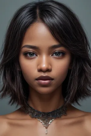The futanari model standing in front of you is the epitome of beauty. Her petite frame and narrow shoulders are accentuated by her narrow hips and narrow waist. Her snub nose and high cheekbones give her a refined look, while her