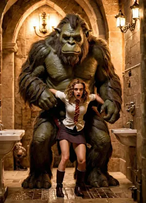 Hermione Granger era una bambina carina con seni grandi e un culo stretto. Amava indossare l'uniforme scolastica, che consisteva in una gonna corta e calzini alti al ginocchio. Un giorno, mentre era in bagno a fare una doccia,