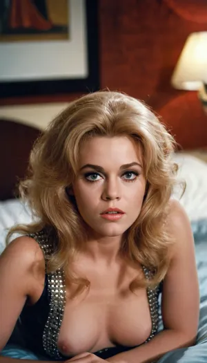 Die detailreiche 4k-Fotografie von Barbarella erfasste jedes Detail ihres Körpers, von den Kurven ihrer Brüste bis zur Textur ihrer Haut