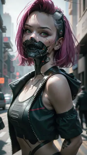 Cybernetic_Jawless portre, 8k kameranın her detayını mükemmel açıklığa kavuşturan maksimum karar ile mükemmel bir açıklığa kavuşturularak, AI teknolojisinin bir başyapıtıdır