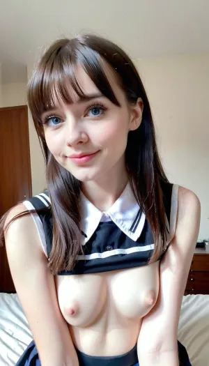 Kız, online mükemmel kadının fotoğraflarını aradı ve uzun gözlerle bir kadının resmini, küçük boobs ve dimple ile tıklayın. "generate" düğmesine tıkladı ve annesinin tepkisini merak etti