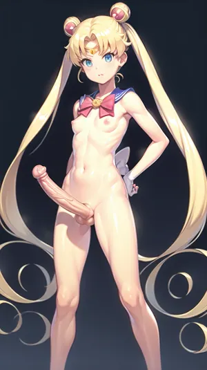 Usagi Usagi, una giovane ragazza con lunghe code e piccoli seni, è seduta sul suo letto con le gambe aperte. Indossa un bikini giallo e ha appena chiuso il portatile per nascondere quello che stava facendo. Improvvisamente, sente