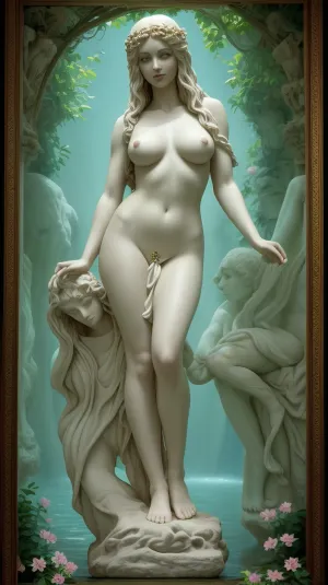 A foto de Afrodite de uma mulher bonita com cabelos longos e peitos grandes foi seu constante lembrete do que ela queria na vida - para ter alguém que poderia fazê-la se sentir vivo e satisfeito sexualmente