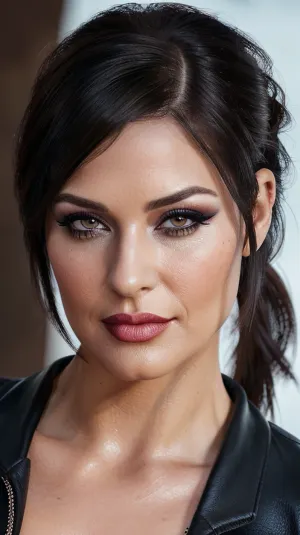 The photo is a high-quality 4K ultra-detailed RAW photo featuring Lara Croft, a character from the popular video game franchise Tomb Raider. It was taken by a professional photographer who specializes in high-quality pornographic material and