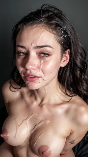 Julia Razumova, 高精細フェイシャル機能の若くて美しい少女, 彼女の専門カメラで魅惑的な写真を撮った. 彼女は彼女の顔に暗い口紅を持っていたし、彼女のスリムな姿を披露したタイトな黒いシャツを着ていました