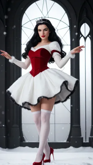 Elle portait une robe qui a exposé sa jambe, révélant l'ourlet de ses bas