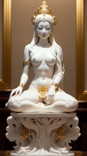 Der Körper der jungen Frau war glatt und makellos, mit einem Hauch von Gold in der Textur ihrer Haut. Ihre Brüste wurden perfekt geformt und auf ihrer Brust angezeigt, mit Nippeln, die stand aufrecht. Ihre Beine waren lang und schlank, führend