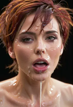 score_9, score_8_up, score_7_up, score_6_up, poprtrait, tight, orgasm face, horny, sexy, nice white teeth, (dark wet tiny lips), red short messy hair, semen in her tongue, semen dripping, dark background, soft light, woman, cum, on, face, <lora:JustCum:1>