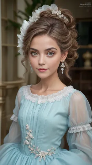 105000000100024.0, photo pour un magazine de mode, élégante et tendre fille douce en robe folklorique russe, filigrane, image idéale, beaux yeux inhabituellement attrayants, maquillage professionnel, peau mate, buste normal, impressionnant, boucles d'oreilles volumineuses, lèvres charnues, souriant, niveau de beauté, charme irrésistible, style impeccable, tresses légères luxueuses, mousseline, organza, broderie, photo professionnelle, 4k, design de luxe, <lora:Lgirl-v6_500steps:.2>, <lora:age_slider_v20:.1>, <lora:age_slider-LECO-v1:1.5>, <lora:weight_slider-LECO-v1:-0.5>, <lora:microwaistV05:.65>