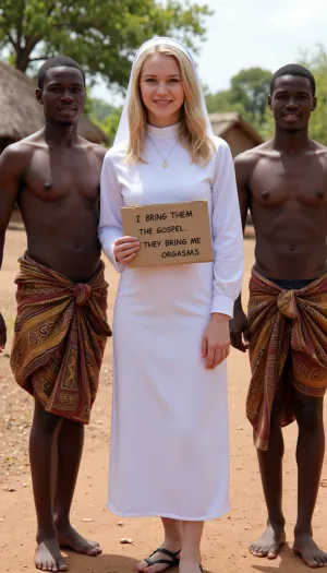 Susurros de divinidad: en el calor del corazón de África, florece una unión inesperada