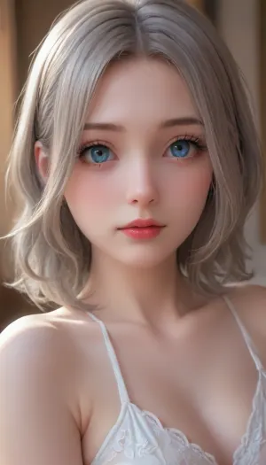 An 50 year old mother with silver hair and her blonde young 20-year-old daughter, ultra detail, HD, highly detailed, <lora:milkers_v2:1.5>