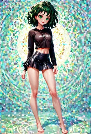 (beautiful and sexy, pretty, sweet, cute, angelic naive face, (large bright green eyes), thin eyebrow, (black wavy disheveled hair), puffy red lips, pointy chin, petite, lowsize, sporty, slender body, slim body, small body, extremely skinny body), walking in the park, ((maximally short black microskirt, black transparent shirt)), (body fully in shot, legs fully visible, from head to toe:1.5), (extremely realistic scene, mostly authentic interior, realistic entourage), (highly detailed background:1.4)