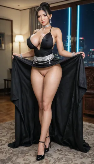 (Full shot), (best quality), very beautiful classy asian milf, 35 years, tsundere, earrings, beautiful, (chinese korean thai milf classy escort), (tight short sexy slutty sequine burlesque costume dress, deep cleavages, diamond jewelleries, mindcontrol steel choker), tall milf, very skinny, very long legs, (thigh high leather stilettos, waist chain), very narrow waist wide hips, flat stomach, enormous very big oversized XXXL fake tits, very puffy nipples, deep cleavage, exposed clitoris, extremely wet pussy and anal, (high resolution picture, inside vip ktv private lounge in luxurious hostess club at night posh furniture, perfect balance of illumination warmth and neon lighting), teasing