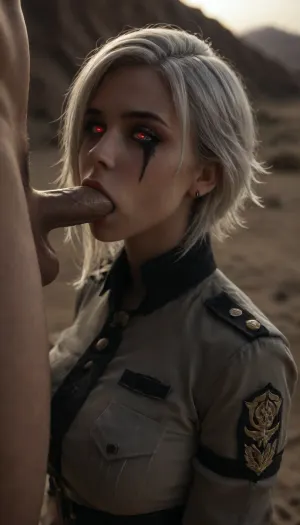 Moonlit desert seduction: a night of maximum detail and intense passion in the desert field camp