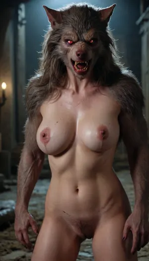 ((Werewolf-woman)), massive big full milking boobs, red eyes, doggystyle sex, ((man warrior fuck werwolf-woman)), rough sloppy sex, primal mating, cum inside, growling, moaning and drooling from the mind melting orgasm, big full milking boobs, ((werwolf squeezing self tits hard, milk dripp from nipples)), modern-werewolf, <lora:Modern_Werewolf:.8>