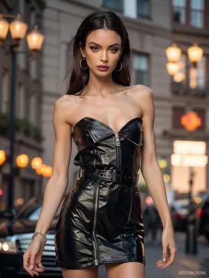 25 years old female russian Instagram Model, red latex clothes, goth, long legs, minidress, fuck pussy, ((super detailed professional photography)), masterpiece, photorealism, DSLR camera, best quality, best resolution, with UHD resolution, perfect composition of light and shadows, the brightest image, clear focus, depth of field, skinny, perfect body, perfectly detailed skin texture, perfectly symmetrical face, perfectly detailed sparkling eyes, perfect highlighted hair, 32k, 30 mm lens, 1/250 s, f/2.8, ISO 300, big tits, perfect lights, ziprealism, detailxl, res, 8k, raw, photo, m0t0_1, strapless, leather, short, dress, zippers, <lora:Yana_Koshkina:.3>, <lora:weight_slider_v2:-1>, <lora:photorealistic02:.3>, <lora:m0t0_1-08:.6>