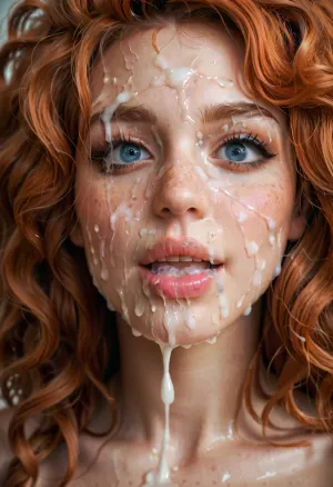 29 year old woman, shocked happy, super close hot of bukkake, cumshot, facial portrait picture of her face in cum facial, realistic skin with pores and light freckles, with natural minimal makeup, dark blue eyes, excessive loads of long Cum on her face, cum on her long black eyelashes, Cum on her eyelids, Cum on her cheek skin, her face wet with Cum, Cum on her pink lips. cum on her hair, merida woman, cum, on, face, ruined, makeup, <lora:JustCum:1.9>, <lora:ruined1:.9>, <lora:Pink_Lips:.9>, <lora:add-detail-xl:.5>