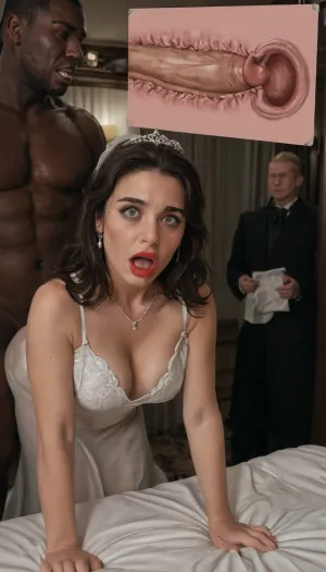 interracial, (woman terrified face:1.5), (very pale woman:1.6), (cheating wife scene:2.5), (group of black men waiting for their turn:1.5), (BBC x-ray:1.6), (cheating wife:1.5), (amateur homemade:2.1), dark coridor, wedding dress with veil, black walls, night, long hair, sweaty, tall, beautiful 4k white milf, short slim petite Asian woman, big lips, Japanese woman, perfect face details, jewelry, bent forward against wall, tall african man, ((very muscular african brute)), standing, black man fucking doggystyle, massive cock fucking, rough sex, screaming, orgasm, midnight illuminate, models face and body, creating dramatic chiaroscuro effects, sexual intercourse with black thug, red lipstick, fat lips, open mouth, shocked eyes, looking at camera, bedroom wall sex, aggressive, sweaty woman, slightly ruined makeup, woman trying to escape, photosession view, rabies art, moisture art, siroc art, screaming in fear, front view, close view, very, dark, focused, flash, dark room, darkness, ambient light, no light, brutal fucking, indoors, bedroom, bed, red, curtains, picture, frame, white, wall, chandelier, sheet, photo, in, phst, artstyle, chubby, <lora:MJ52:.8>, <lora:sdxl_darkflash_v6-000060:.8>, <lora:gyakutaiojisan_bed_AB_XL:.8>, <lora:SDXL1.0_Essenz-series-by-AI_Characters_Style_BetterPhotography-v1.2-'Skynet':.8>, <lora:ZMXL200:.8>